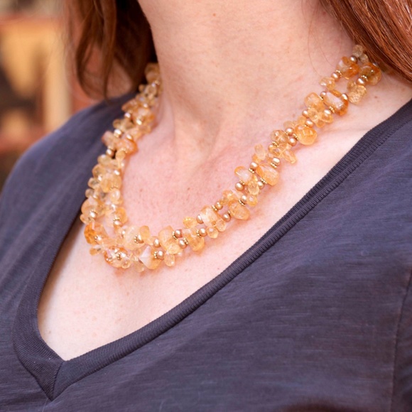 SOLD!! Citrine necklace - Picture 2 of 7